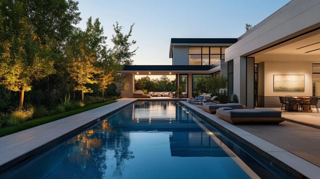 Ventajas del carril de natación: piscina práctica y estética protegida todo el año