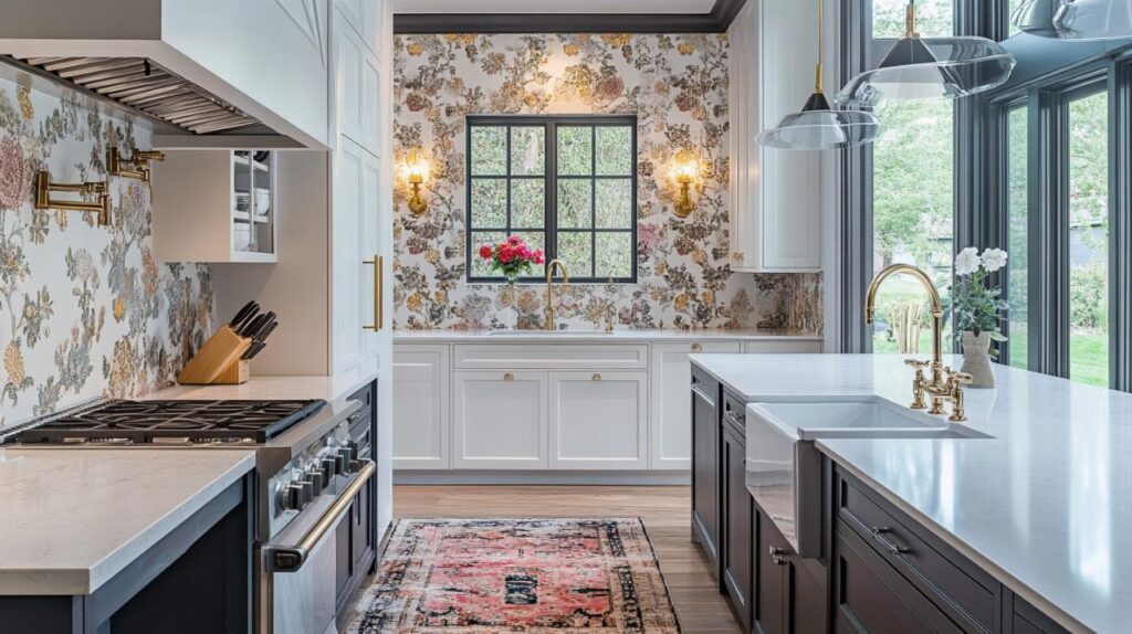 Cómo Tener Éxito Al Elegir su Papel Pintado Para su Cocina Grande y Transformarla en un Espacio Acogedor